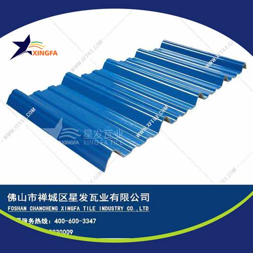 厚度3.0mm蓝色900型PVC塑胶瓦 芜湖工程钢结构厂房防腐隔热塑料瓦 pvc多层防腐瓦生产网上销售
